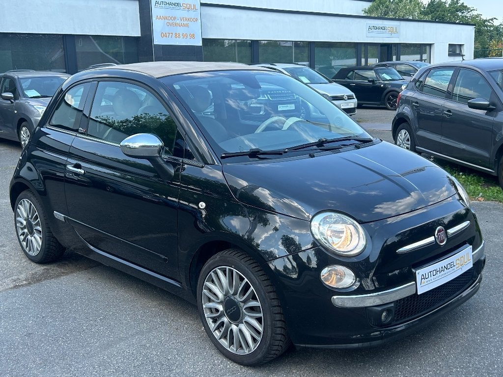 Fiat 500C, 0.9i, 2015, 126.360km, Camera, GPS, 12m Garantie, Autos, Fiat, Cuir, Entreprise, Cabriolet, 99 g/km
