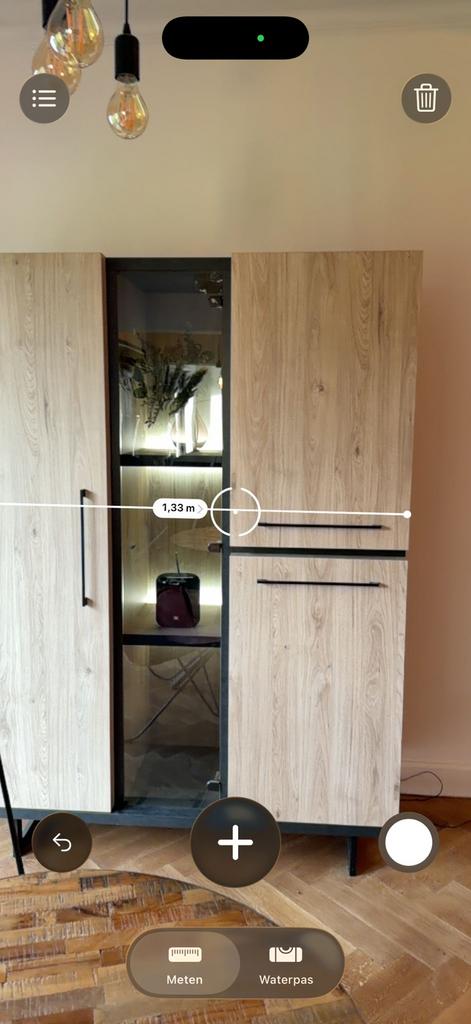 Wandkast met intern licht, Ophalen, Zo goed als nieuw