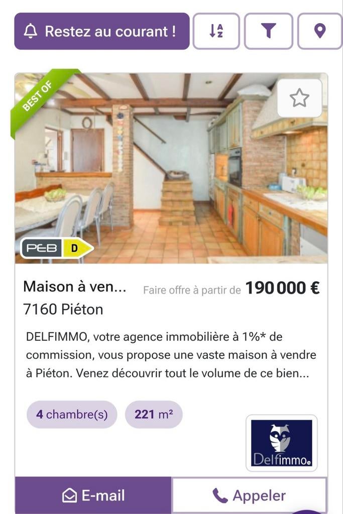 Maison à vendre Chapelle-lez-Herlaimont