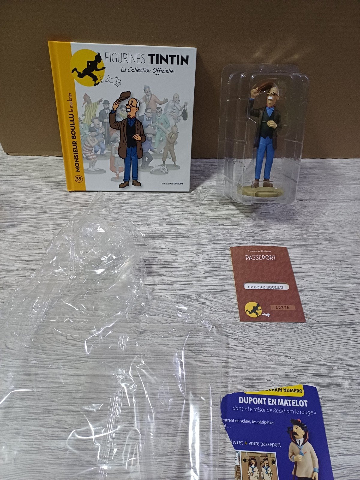 Figurine Monsieur Boullu 35 Tintin, Enlèvement ou Envoi, Tintin, Comme neuf, Statue ou Figurine