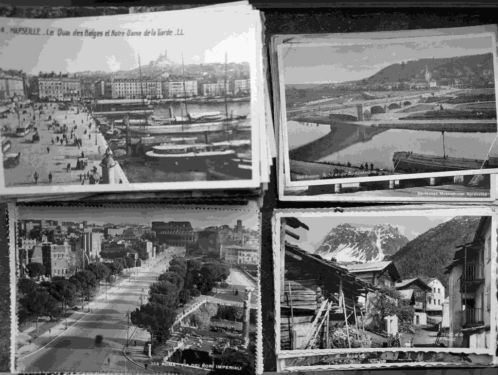 Meer dan 300 Ansichtkaarten uit Europa en USA, Verzamelen, Ophalen of Verzenden, 1940 tot 1960, Gelopen, Frankrijk