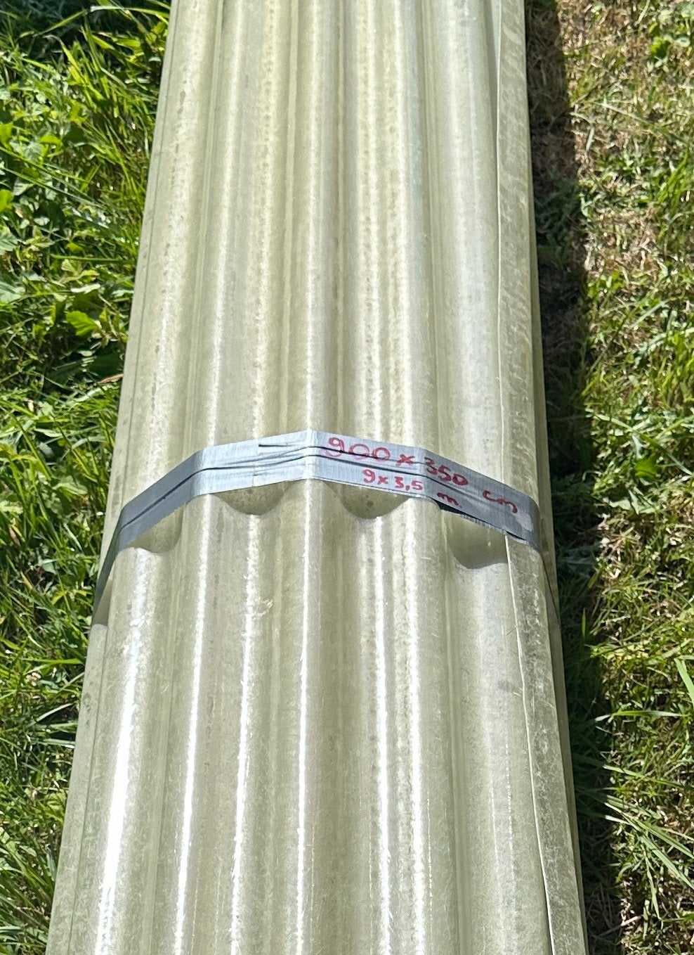 Tôle ondulée en polyester, translucide, résistante, Enlèvement ou Envoi, Comme neuf, Tôle ondulée