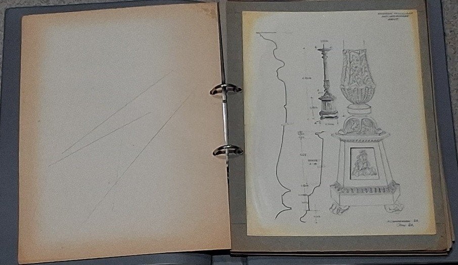 Sint-Jacobskerk Fritz Compernol tekeningen, Antiek en Kunst, Kunst | Tekeningen en Fotografie, Ophalen of Verzenden, Tekening
