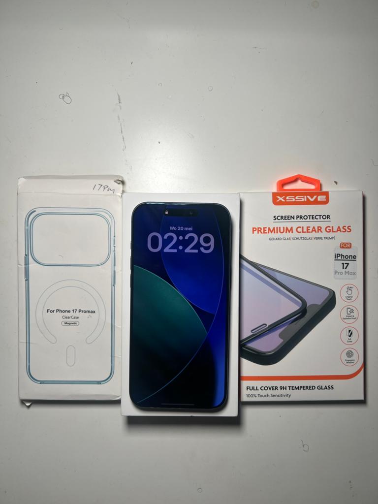 Iphone 17 pro max blue 256 GB+coque et protection, Enlèvement ou Envoi, Comme neuf, IPhone 17