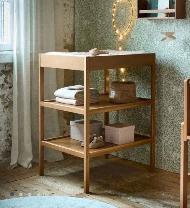 Petite Amelie - BABY LUIERTAFEL «HETRE» | WALNOOT, Ophalen, Nieuw