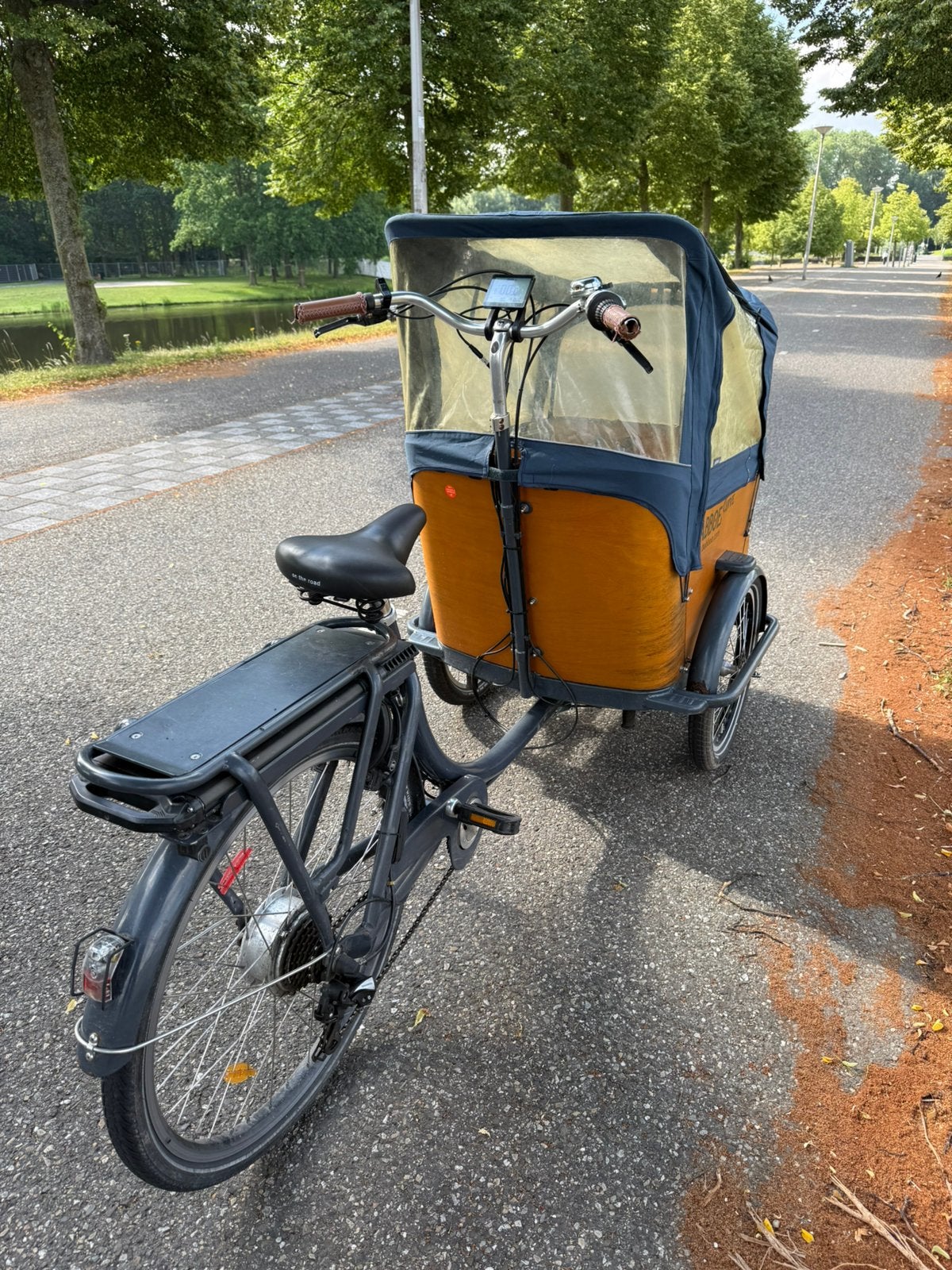 Babboe curve bakfiets electrish, Fietsen en Brommers, Ophalen, Zo goed als nieuw