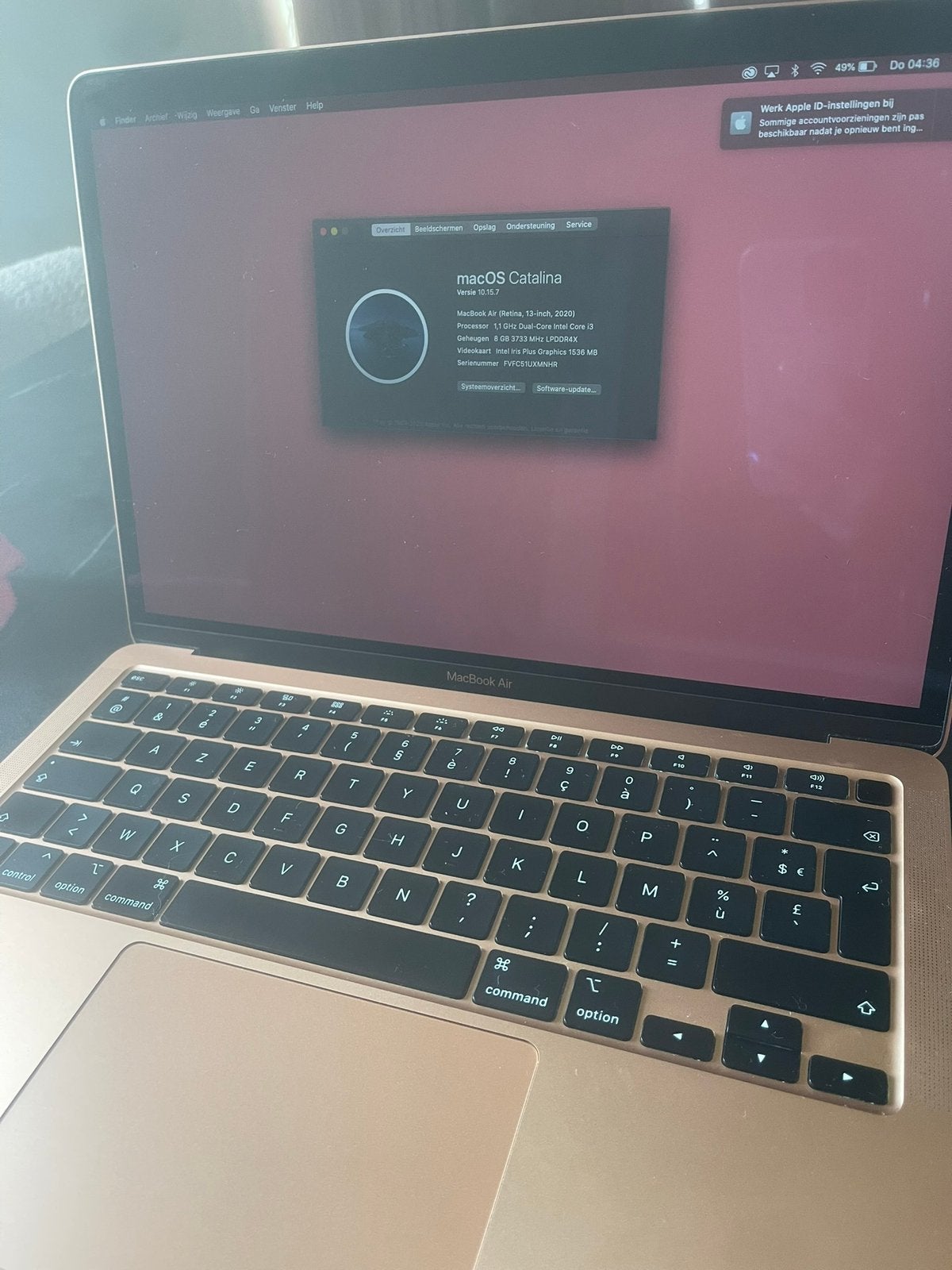Macbook roze, Computers en Software, Apple Macbooks, Ophalen, Zo goed als nieuw, MacBook