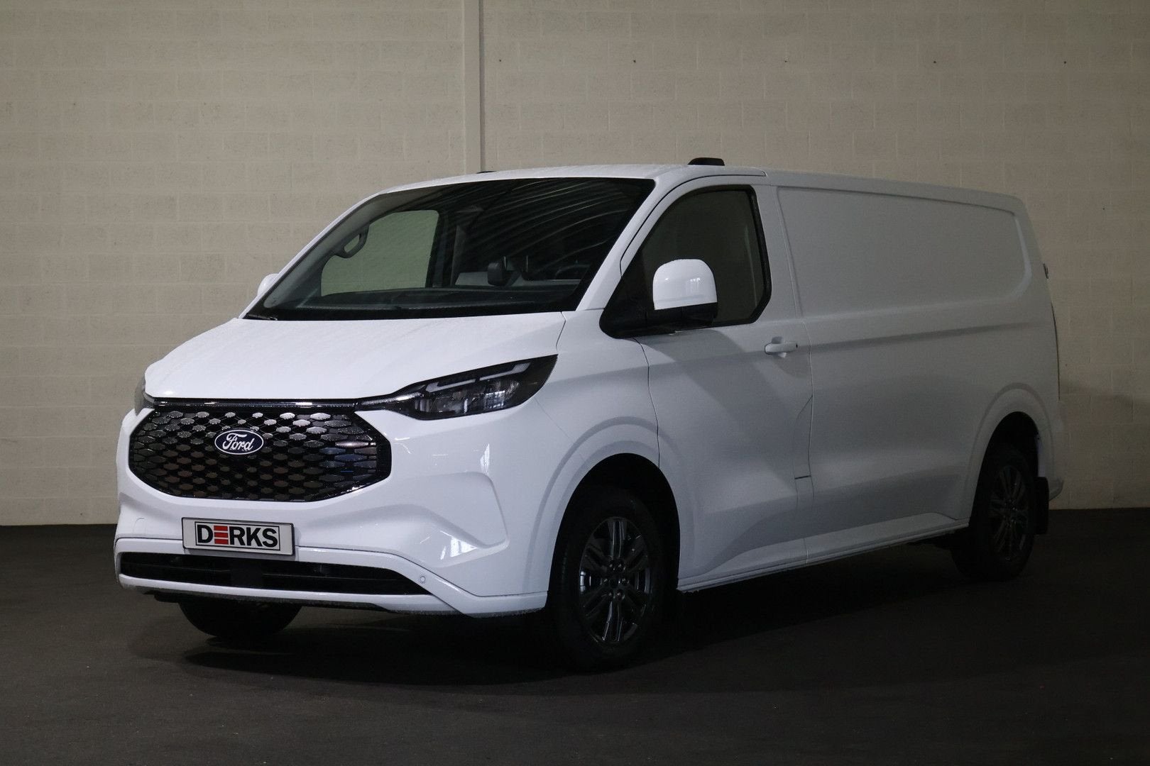 Ford E-Transit Custom L2 H1 Limited 71 kWh B&O Sound, Auto's, Automaat, Wit, Elektrisch, Ford