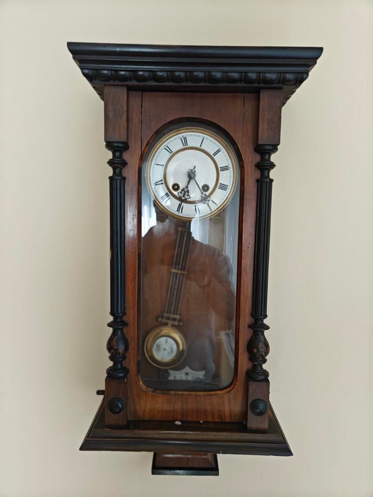 Wenen Regulator wandklok (Vienna Regulator) uit de 19e eeuw., Antiek en Kunst, Ophalen