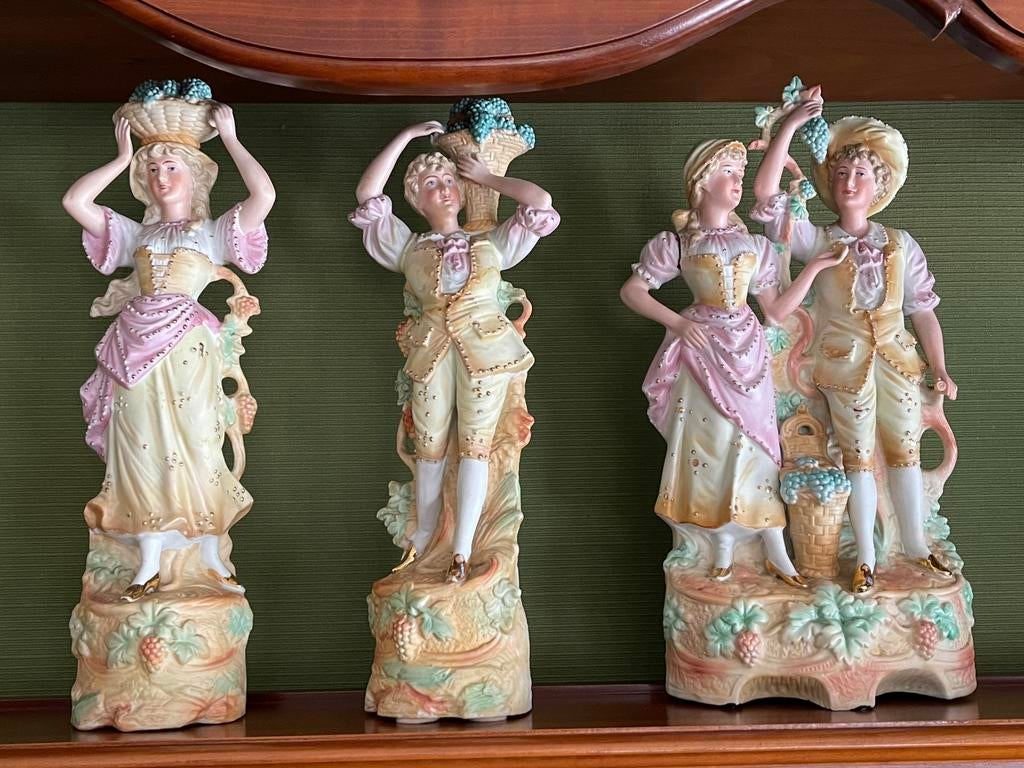 3 biscuit beeldjes, Ophalen of Verzenden