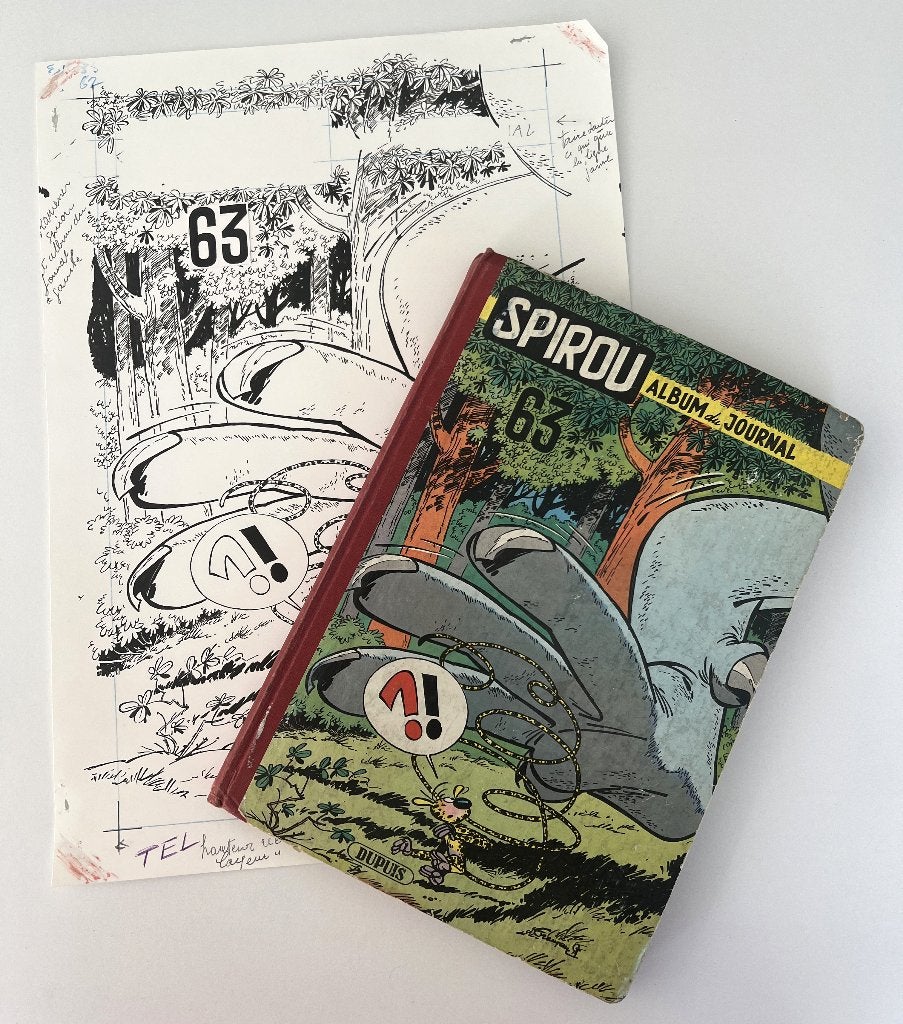 Recueil Journal Spirou 63 + copie originale de Will-I-am, Livres, BD, Utilisé, Une BD, Envoi