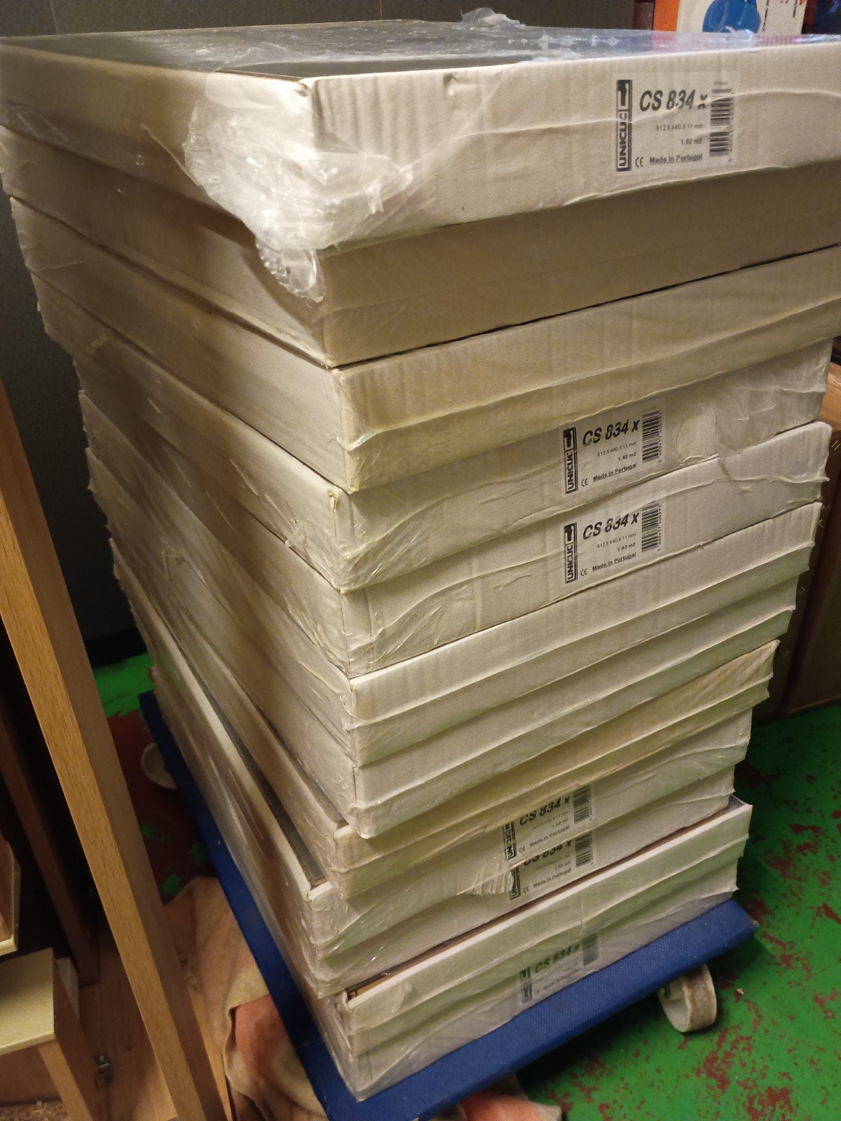 Kliklaminaat pvc kurk 19m², Ophalen, Laminaat