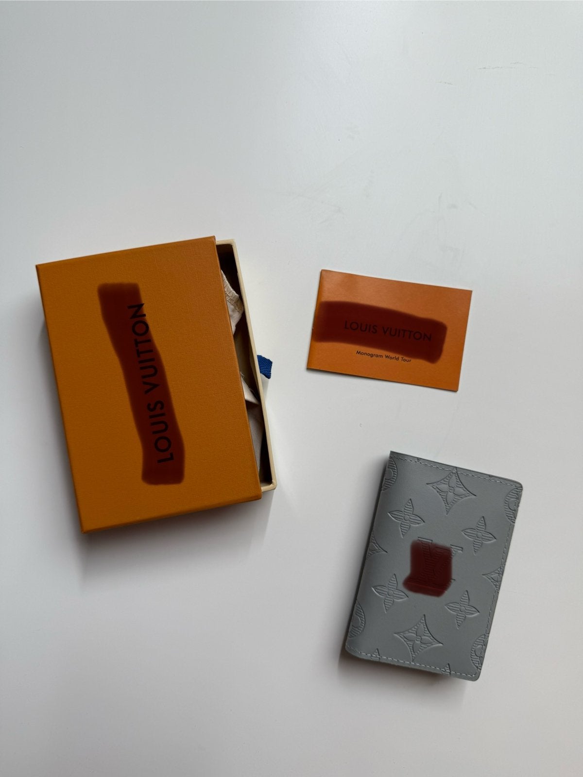 Pocket Organizer Cardholder Wallet Grey Monogram, Overige merken, Nieuw, Ophalen of Verzenden, Leder
