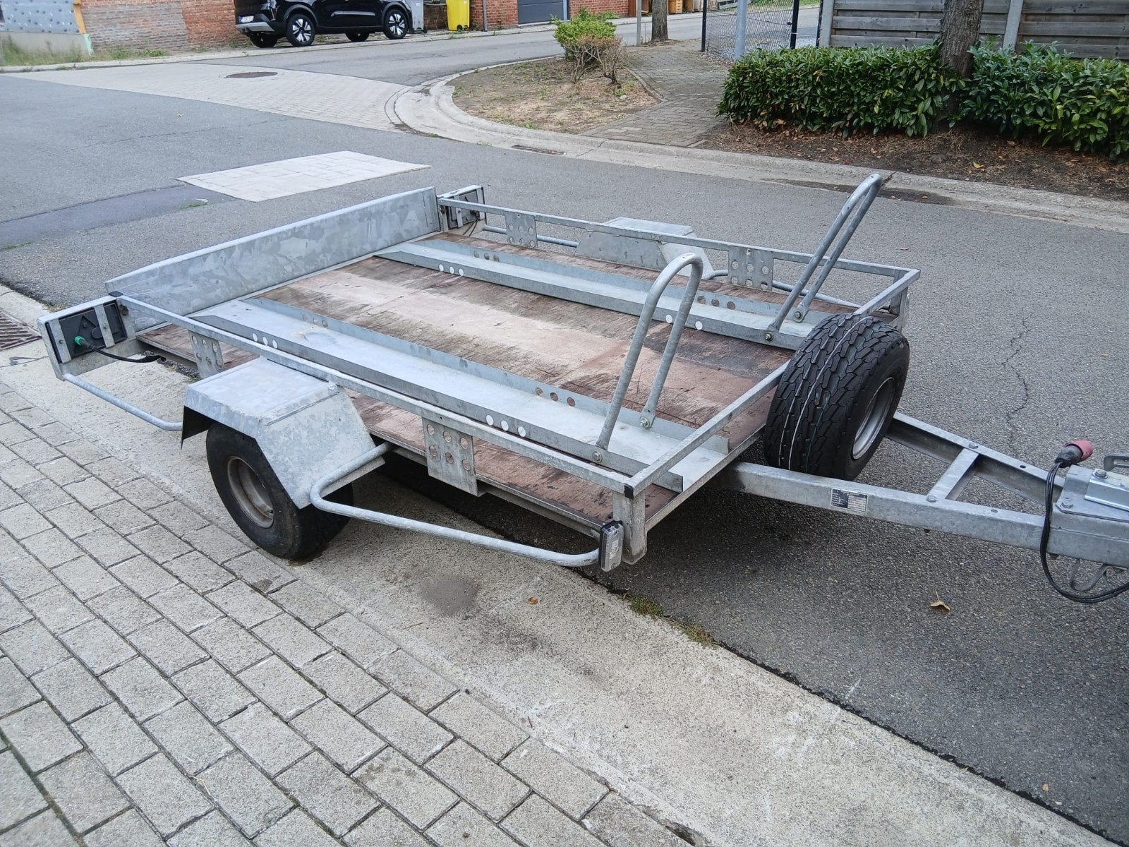 Aanhangwagen voor moto's, Auto diversen, Aanhangers en Bagagewagens, Ophalen, Gebruikt