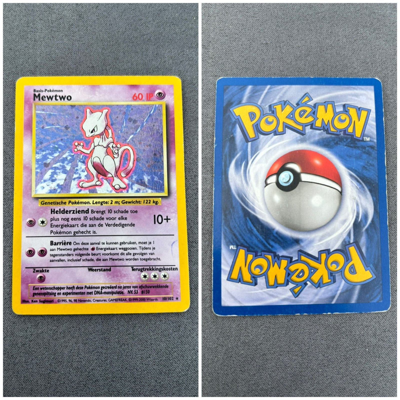 Pokemon Mewtwo 10/102, Ophalen of Verzenden, Zo goed als nieuw