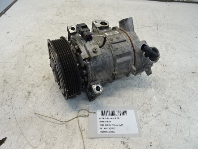 COMPRESSEUR CLIMATISATION Giulia (952) (50532278), Utilisé, Alfa Romeo