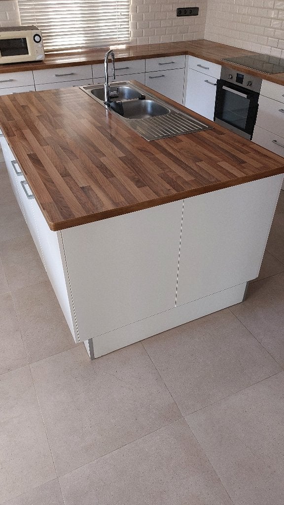 Keuken met eiland, Bois, Enlèvement, Utilisé, Autres types
