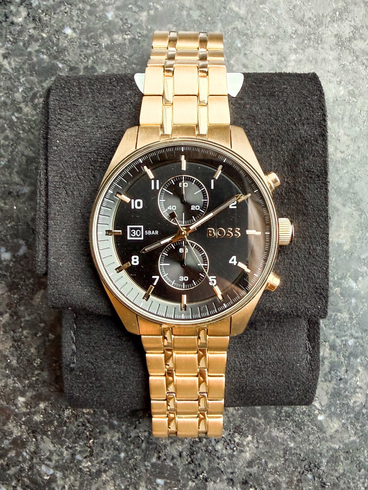 Boss Skytraveller horloge, Bijoux, Sacs & Beauté, Montres | Hommes, Enlèvement ou Envoi, Comme neuf