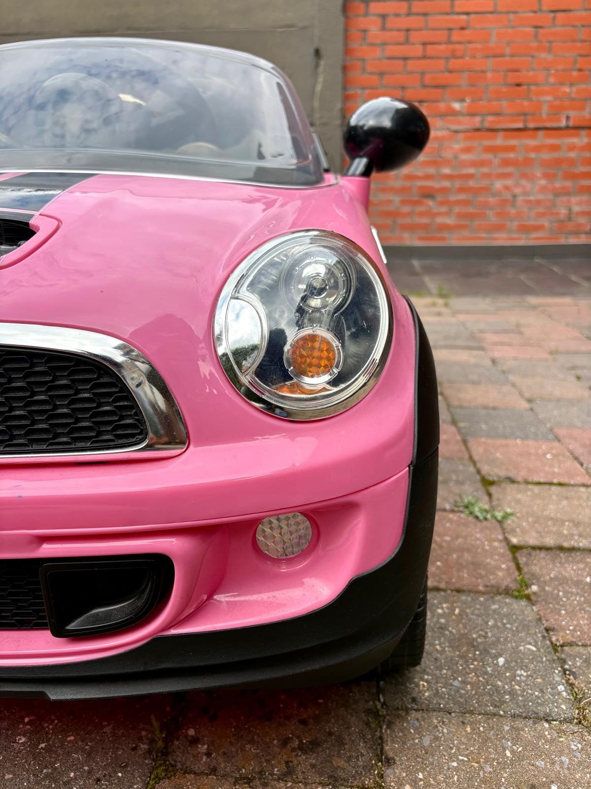 Elektrische kinderauto MiniCooper S Roze - afstandsbediening, Kinderen en Baby's, Speelgoed | Buiten | Voertuigen en Loopfietsen