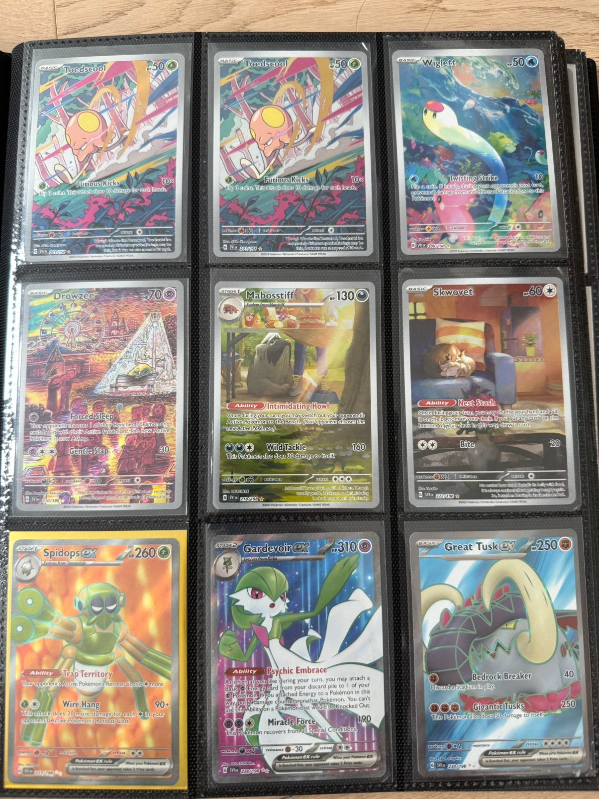 Vente de cartables Pokemon Scarlet & Violet (septembre), Enlèvement ou Envoi, Comme neuf, Plusieurs cartes