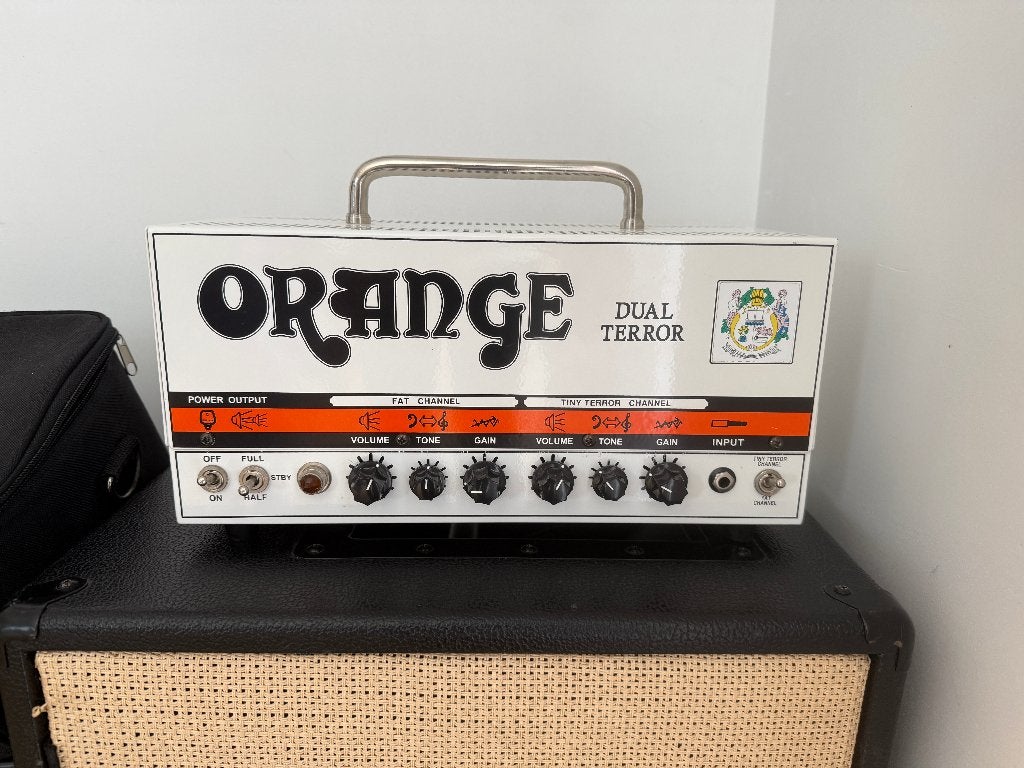 Orange Dual Terror Head + footswitch en draagzak, Ophalen, Zo goed als nieuw, Gitaar, Minder dan 50 watt