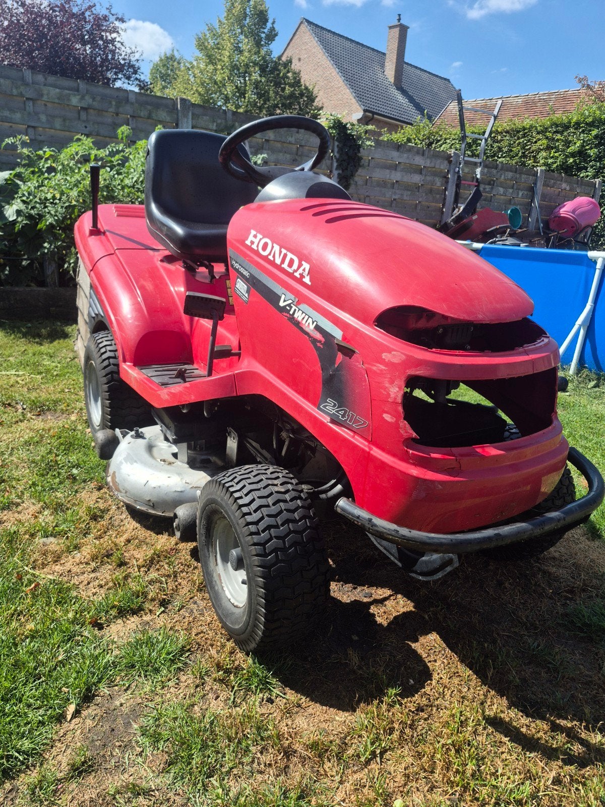 honda hf2417 hydrostatic, Tuin en Terras, Zitmaaiers, Ophalen