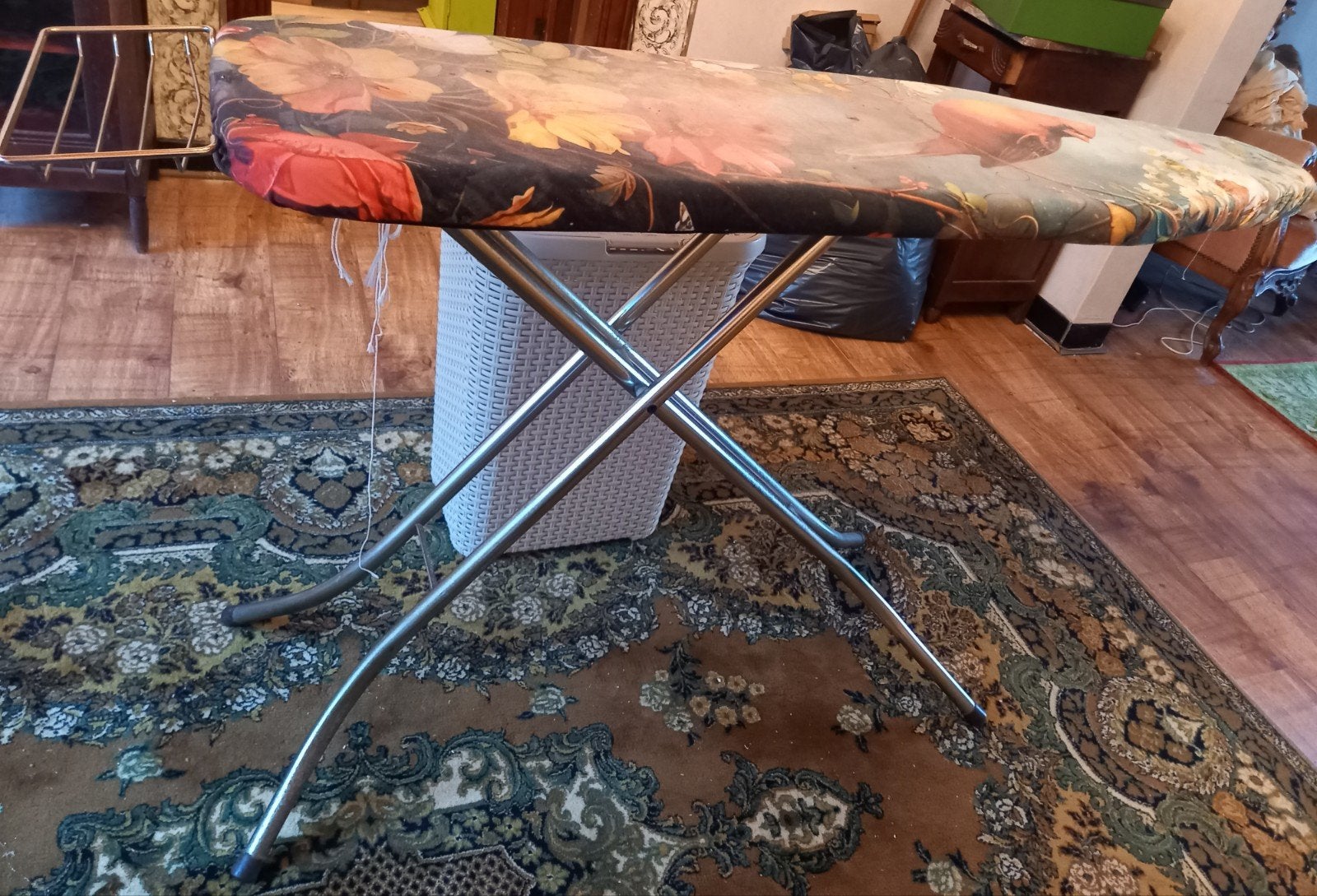strijkplank + wasmand curver, Ophalen, Gebruikt