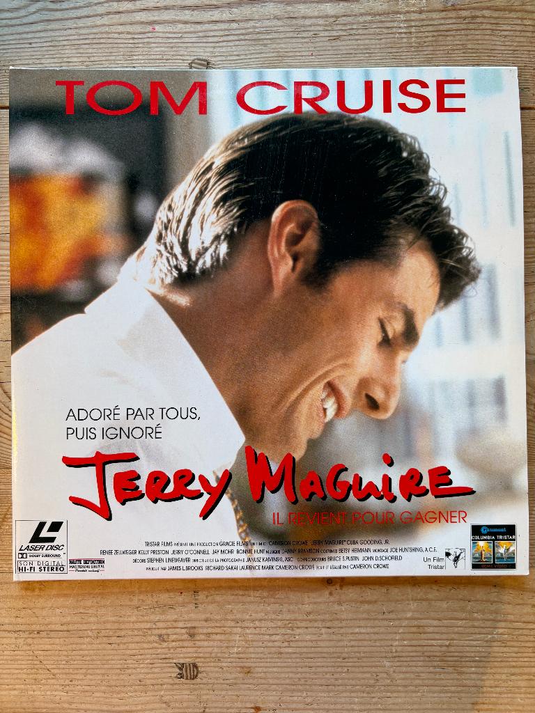 LaserDisc – Jerry Maguire – Tom Cruise – PAL, Enlèvement ou Envoi, Comme neuf, Film