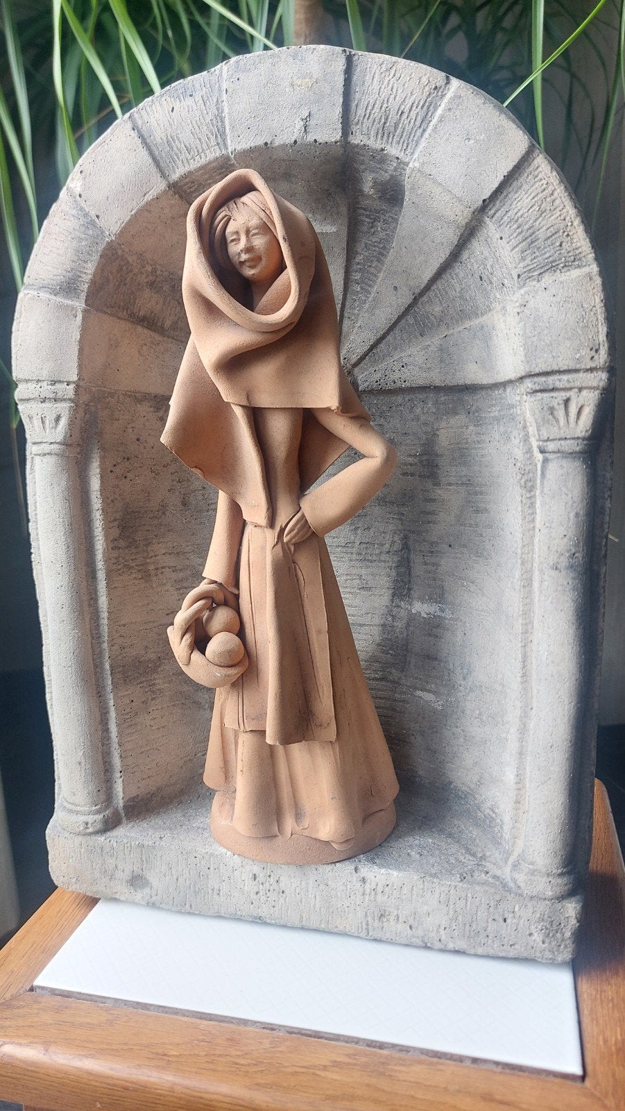 Klassieke stenen altaarnis / wandkapel (33 cm) – bijpassend, Antiquités & Art, Enlèvement ou Envoi