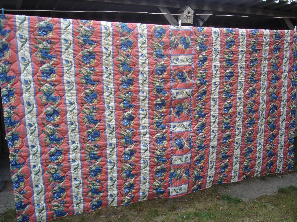groot vintage handgemaakt bedsprei, Ophalen, Gebruikt, Overige merken, Polyester