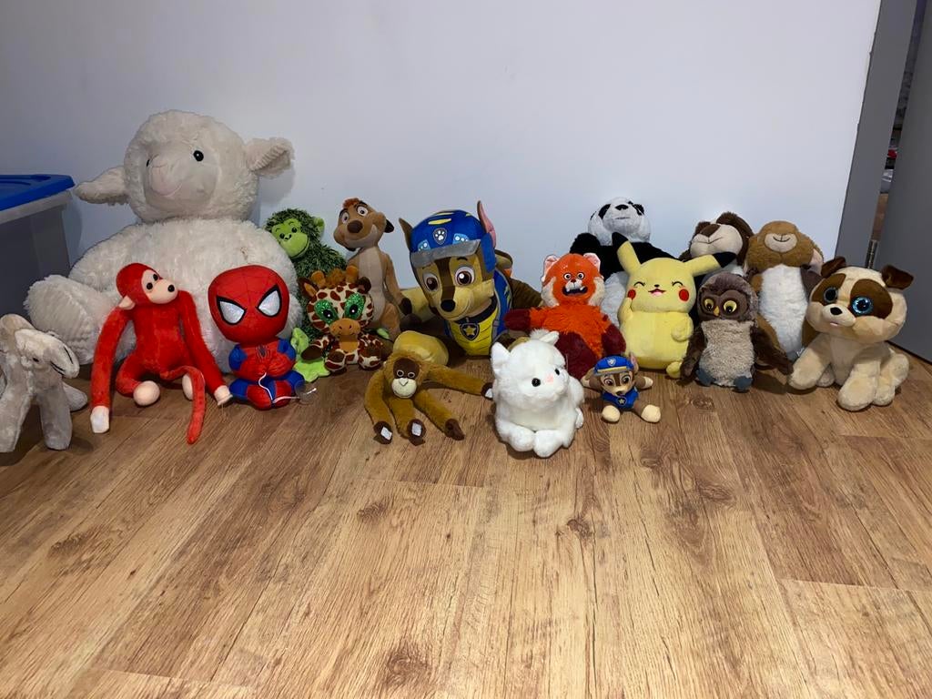 Gros lot 23 peluches, Ophalen of Verzenden, Zo goed als nieuw