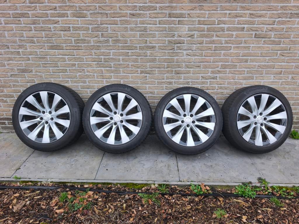 Tesla Model X 20” Winterset – Continental WinterContact, Ophalen, Gebruikt, Banden en Velgen, Winterbanden
