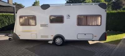 Caravan Knaus Sudwind 500 incl. Mover,Luifel, Jusqu'à 4, Poêle, 4 à 5 mètres, Grand lit