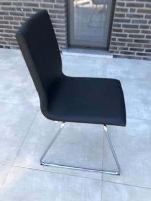 3 zwarte keukenstoelen, Ophalen, Drie, Zwart, Zo goed als nieuw