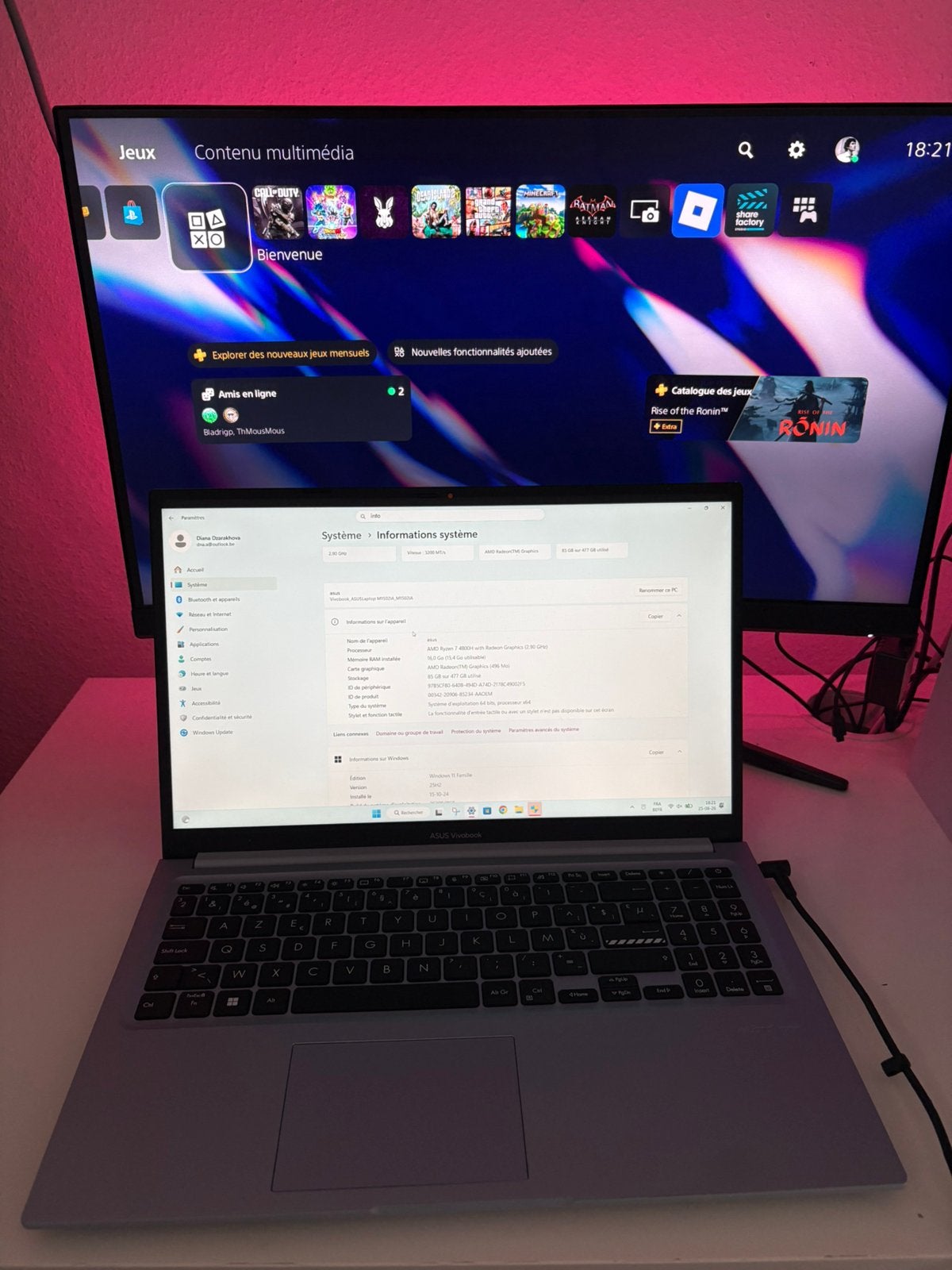 Asus vivobook 15 lire description, Ophalen, Gebruikt