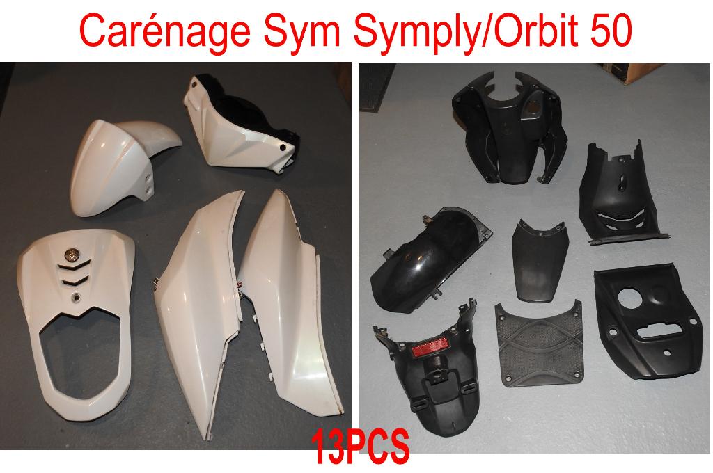 Carénages pour scooter Sym Orbit/Symply 50cc 4T, Vélos & Vélomoteurs, Enlèvement, Utilisé, Capot, SYM