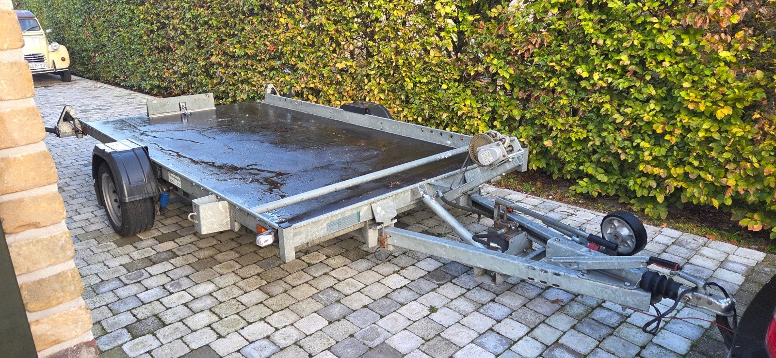 JCS Multitrailer 1400kg  Plateau (350×285), Ophalen, Zo goed als nieuw