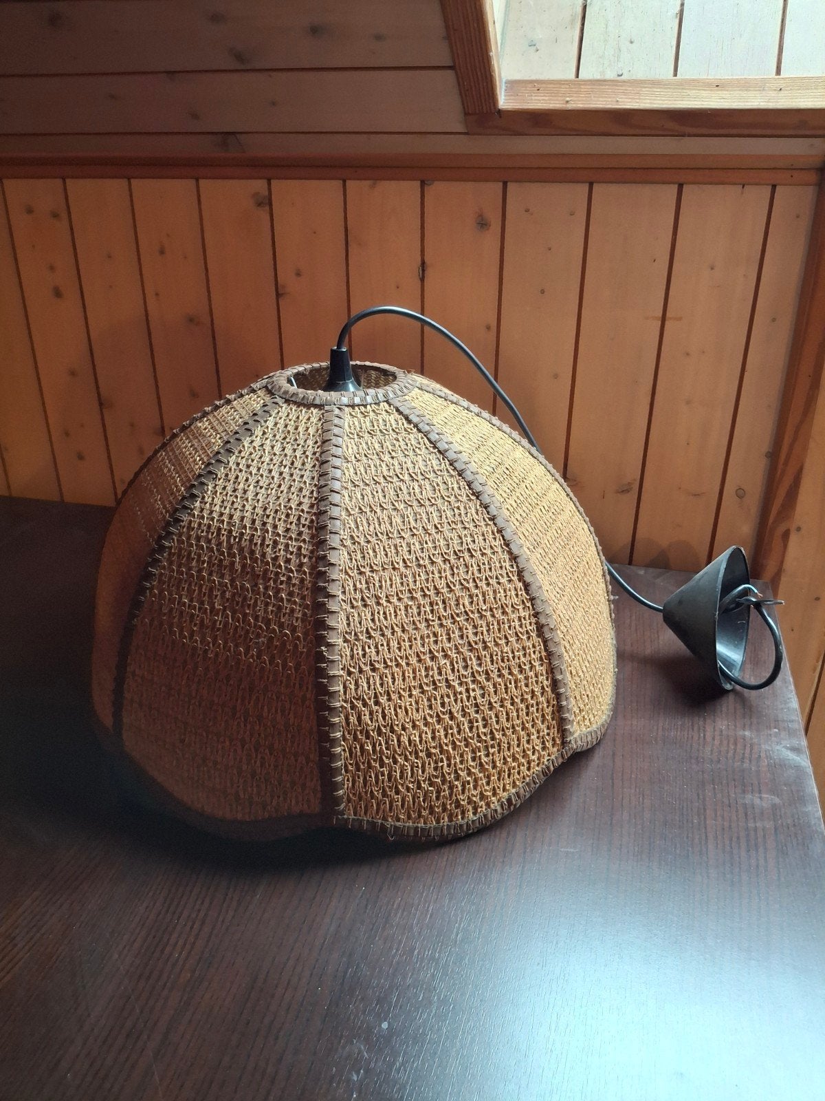 Hanglamp in riet, Huis en Inrichting, Lampen | Hanglampen, Ophalen