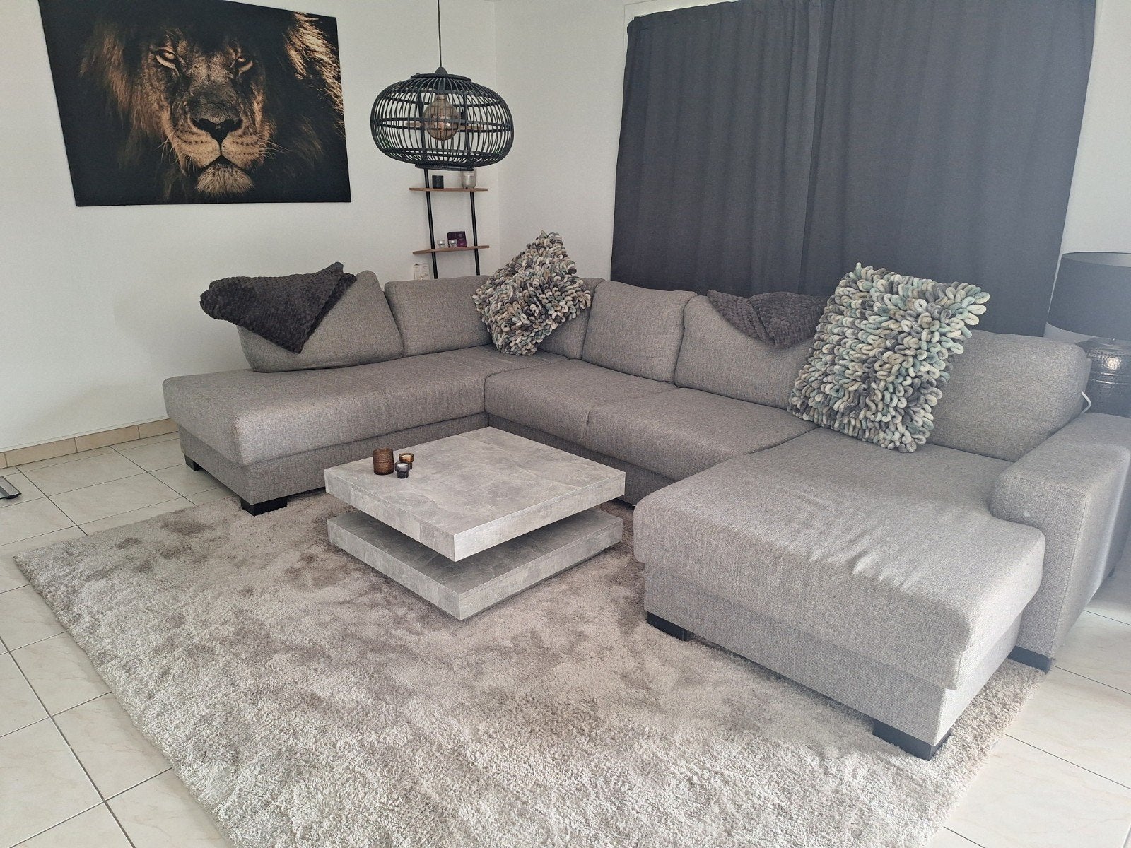 Bankstel tafel kleed kussens, Ophalen