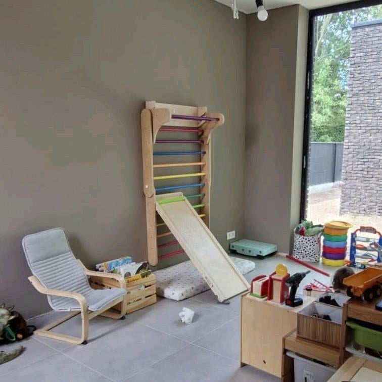 Pikler Driehoek Klimrek met Zweedse Muur-uitbreiding, Ophalen