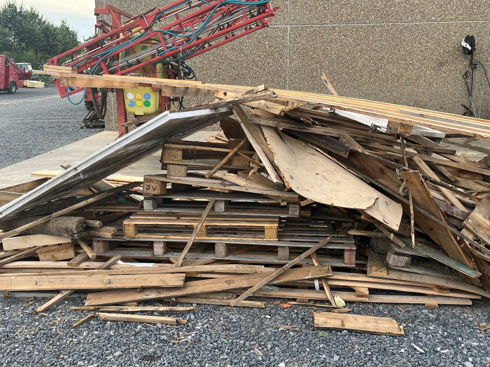 Gratis pallet hout, Jardin & Terrasse, Bois de chauffage, Enlèvement