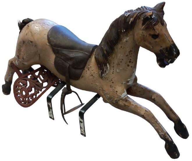 cheval en bois., Enlèvement