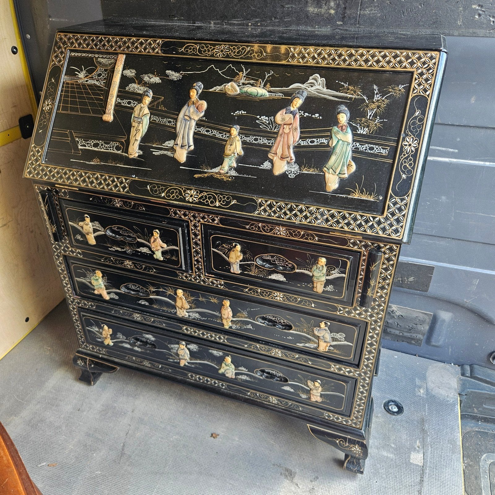 Prachtige Chinese secretaire, Ophalen of Verzenden