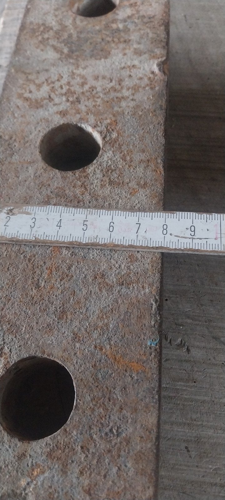 barre a trous, 3époint barre de poussée, Enlèvement