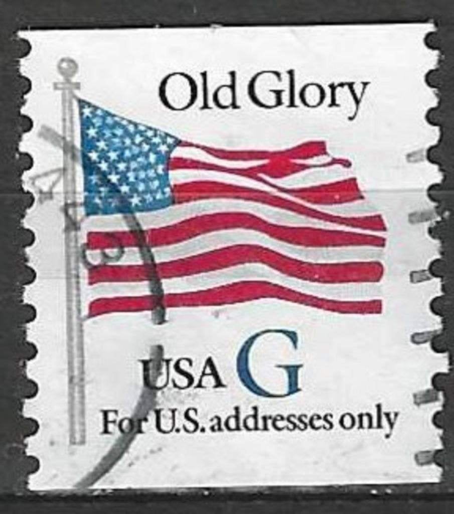 USA 1994 - Yvert 2319 - Vlag met blauwe letter G (ST), Postzegels en Munten, Verzenden, Gestempeld