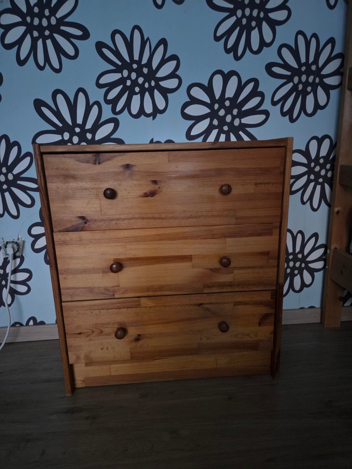 Houten ladekast, Huis en Inrichting, Ophalen, 50 tot 100 cm, Zo goed als nieuw, 3 of 4 laden