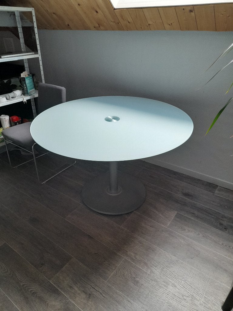 Table ronde en verre, Quatre personnes, Rond, Comme neuf, Enlèvement