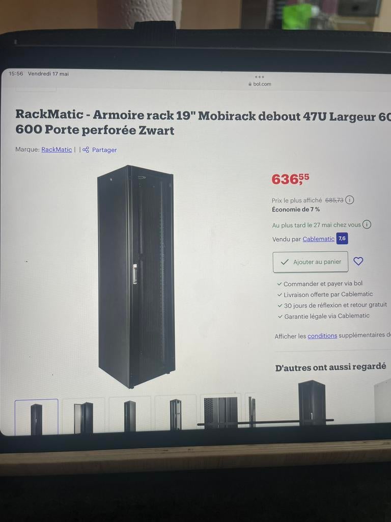 Armoire informatique avec plusieurs options, Informatique & Logiciels, Armoires de serveurs, Enlèvement, Comme neuf