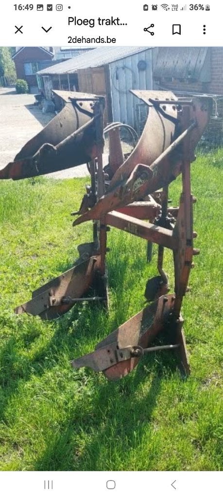 Ploeg kantelbaar hydrolise  landbouw, Ophalen, Akkerbouw, Grondbewerking