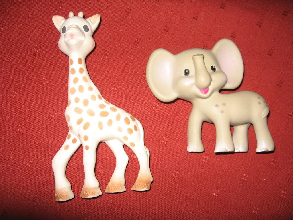 vintage olifant en giraf, Verzamelen, Ophalen, Zo goed als nieuw